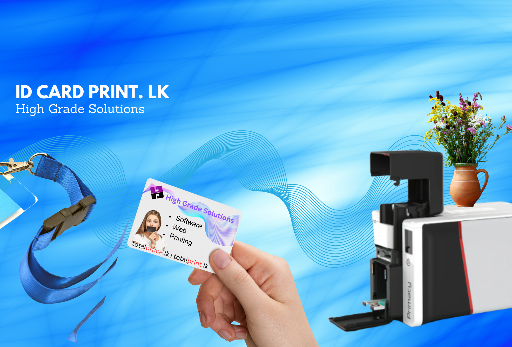 ID Card printing, Loyalty cards, Lanyards, Accessories, Machinery and materials