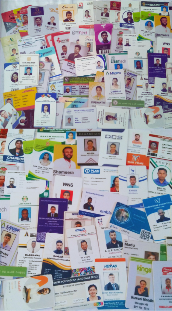 Plastic, PVC, Office employee ID cards, loyalty card, membership cards, NFC, RFID, High Quality, idcardprint.lk
